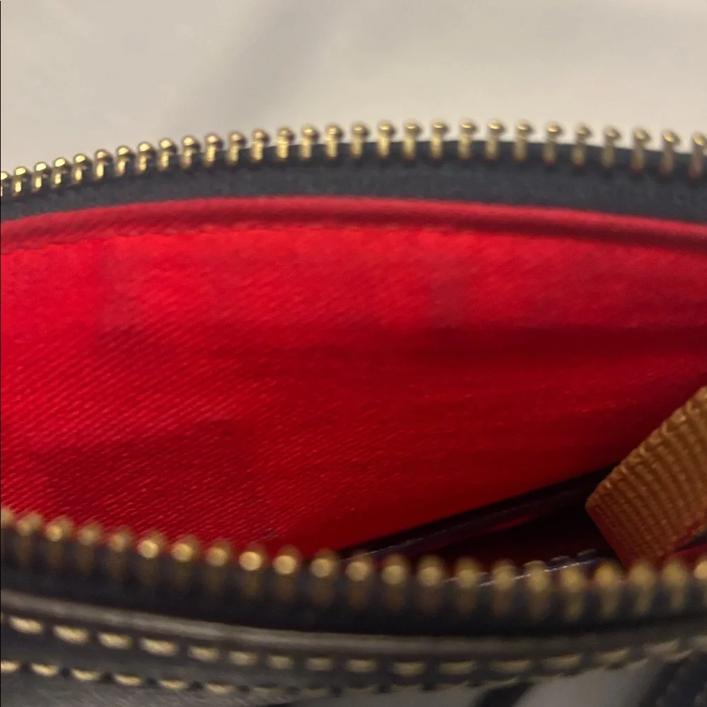 Dooney & Bourke Navy Saffiano Leather East/West Pocket Crossbody Durable - Picture 7 of 14